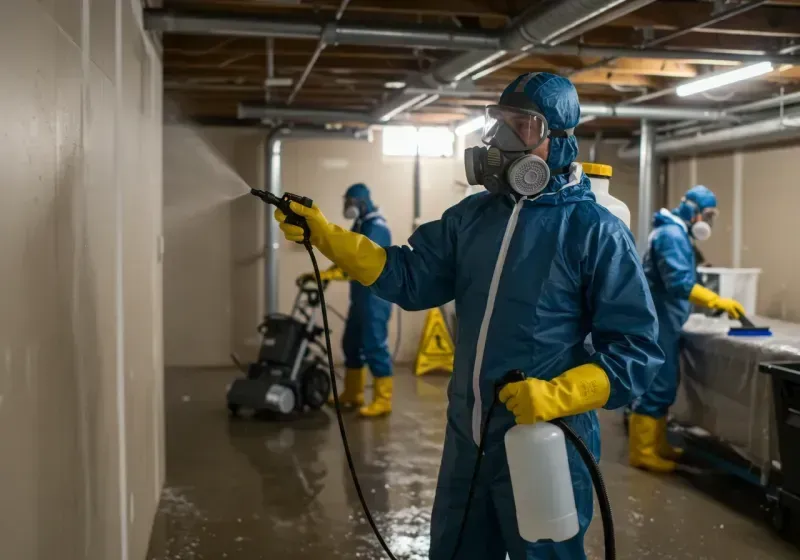 Basement Sanitization and Antimicrobial Treatment process in Woodland Hills, UT